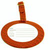 Alligator Red BAG21AR Lee's Needle Arts Leather ID Tag 4in. Round