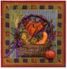 KWP11 Autumn Harvest Basket 4.6 x 4.6 18 Mesh With Stitch Guide KELLY CLARK STUDIO, LLC