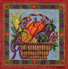 KWP11 Autumn Harvest Basket 4.6 x 4.6 18 Mesh With Stitch Guide And Embellishment Pack KELLY CLARK STUDIO, LLC