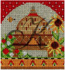 KCBEE08-18 Sunny Provence Bee Skep 3.25"w x3.5"h 18 Mesh With Stitch Guide KELLY CLARK STUDIO, LLC