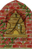 KCBEE03-18 Bee Skep in Brick Wall 2.5"w x 4"h 18 Mesh With Stitch Guide KELLY CLARK STUDIO, LLC