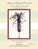 Patriotic Collection KCNFC1 Classic Stripes Firecracker! 2.25"w x 3.5"h 18 Mesh KELLY CLARK STUDIO, LLC