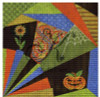 KCA013 Halloween Crazy Quilt 7.8" square 18 Mesh With Stitch Guide KELLY CLARK STUDIO, LLC
