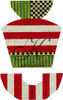 KCN841 The Red Cat's Hat 4"w x 4.5"h x 1"d 18 Mesh KELLY CLARK STUDIO, LLC