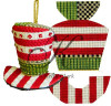 Snowman KCN841 The Red Cat's Hat 4"w x 4.5"h x 1"d 18 Mesh KELLY CLARK STUDIO, LLC