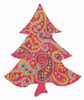 KCNT14-18 Crimson Paisley Tree 3.75"w x 4.5"h 18 Mesh KELLY CLARK STUDIO, LLC