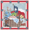 Basket KRG08-18 Texas Picnic Basket  5.75"w x 6"h 18 Mesh With Stitch Guide KELLY CLARK STUDIO, LLC