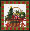 Basket KWP12 December Christmas4.6 x 4.6 18 Mesh With Stitch Guide KELLY CLARK STUDIO, LLC