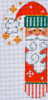 FA-04 Santa with Striped Hat Candy Cane 2 ¼ x 4 ½ 18 Mesh Danji Designs CH Designs