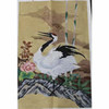 M-303 Japanese Crane & Peonies (Center Panel) 23.25 x  36 13 Mesh Shorebird Studio