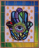 405a Jeweltone Hamsa 8 x 11 13 Mesh With Stitch Guide Lani Enterprises 