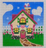 HH02 Valentines Holiday House 5.5 x 6 18 Mesh Pepperberry Designs 