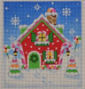 HH01 Christmas Holiday House 5.5 x 6 18 Mesh Pepperberry Designs 
