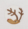 RN04 Reindeer Peeking 4 Dia. 18 Mesh Pepperberry Designs 