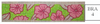 BRA4	Pink Flowers Cheryl Schaeffer And Annie Lee Designs 18 Mesh Bracelet