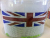 BRC18	British Flag Cheryl Schaeffer And Annie Lee Designs 18 Mesh Bracelet