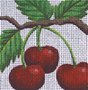 C383 Cherries 4 x 4 13 Mesh Jane Nichols Needlepoint