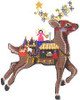 (PPD) PP550AF Comet REINDEER 8" x 7"  18 Mesh With Stitch Guide Painted Pony Designs