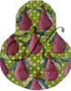 KCN1412 Pink Anjou on Granny Smith Green Pear  3.5"w x 4.5"h 18 Mesh With Canvas, Stitch Guide, Presencia Threads KELLY CLARK STUDIO, LLC