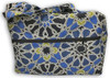 #80 601M Medium Carry All In Spa Houndstooth (Swatch) shown Finished in #81 Fractured Flowers Hug Me Bag