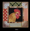 1081 Rooster Collage 15x15 13 Mesh Lani Enterprises