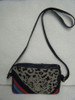MK01 Leopard & Ribbon Purse - Metallic 9 x 14   18  Mesh MARY KERR DESIGNS Model of MK02 Shown