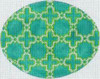 PEE-479 Moroccan Tile - Teal 18 Mesh Ellee Bag The Meredith Collection