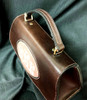 PEE-86c Script Monogram With plain bkg 18 Mesh Ellee Bag The Meredith Collection