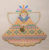 (PPD) PP996KA Angel With Charms Aztec Princess (Pale Multi)l  5.25 x 4 18 Mesh Painted Pony Designs