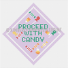 HSS-06 PROCEED WITH CANDY, ORNAMENT 4"X 4" 18 Mesh KIMBERLY ANN NEEDLEPOINT!