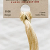 6-Strand Cotton Floss Weeks Dye Works 1106 Beige