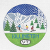 Killington, Vermont ‐ Round 4.25 x 4.25 18 Mesh Doolittle Stitchery R107