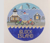 Block Island Rhode Island Round 4.25 x 4.25 18 Mesh Doolittle Stitchery R304