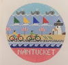 Nantucket Massachusetts Round 4.25 x 4.25 18 Mesh Doolittle Stitchery R301