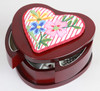 99981 Mahogany Finish Heart Jewelry Box (7x6 Heart design) (7x7x31⁄2h oa) Sudberry Pattern Not Included