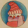 N-S-133/12 Frosty Friends 18 Mesh 2.5 Diameter 18 Mesh With Stitch Guide Renaissance Designs