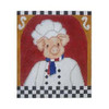 Pillow P112 The Pig French Chef 5.5 X 6.25 18 Mesh Shelly Tribbey Designs