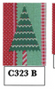 Christmas Ornament 13 Mesh C323B Ribbon Tree Ribbons And Christmas Tree 3x4.5 Shelly Tribbey Designs