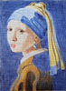 12725 CWD-M74 Vermeer Girl w/ Pearl Earring 7 x 9.5 18 Mesh Stitch Painted Changing Women Designs