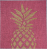 SQ60P Pineapple Stencil/Pink 8”x8” #14 Mesh Two Sisters Designs