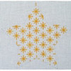 Wg11433B Lisa's Star - Gold 5"   18 ct  Whimsy And Grace ORNAMENT