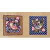 Wg12961 Strawberry Thief Coasters 4X4X4 18ct Whimsy And Grace