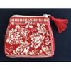 Wg12699 Red Damask CoinPurse 5 X 4 1/4 X 3/4 18ct Whimsy And Grace