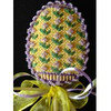 Wg12651 Frisco's 3 Egg Omelette - yellow, lavender, green 3 X 2 1/4 x 5/8 18ct Whimsy And Grace Shown Finished