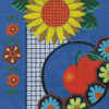 6180 Puebla 8 x 8  18 Mesh Leigh Designs Canvas Only Inquire If Stitch Guide Is Available