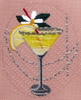 8114 Lemon Drop Leigh Designs 18 Mesh 4" x 5" Summer Sips Canvas Only Inquire If Stitch Guide Is Available