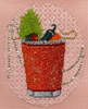 8117 Bloody Mary Leigh Designs 18 Mesh 4" x 5" Summer Sips Canvas Only Inquire If Stitch Guide Is Available