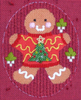8364 Ginger Tree Leigh Designs 18 Mesh 4" x 5" Gingerbread  Canvas Only Inquire If Stitch Guide Is Available