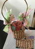 F-090 The Point Of It All Small Easter Basket w/ 4 eggs 5.50 x 3.75 18 Mesh Shown Finished 