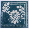 Wg12680 Karen's Teal Damask Coasters Coasters 4X4X4 18ct Whimsy And Grace